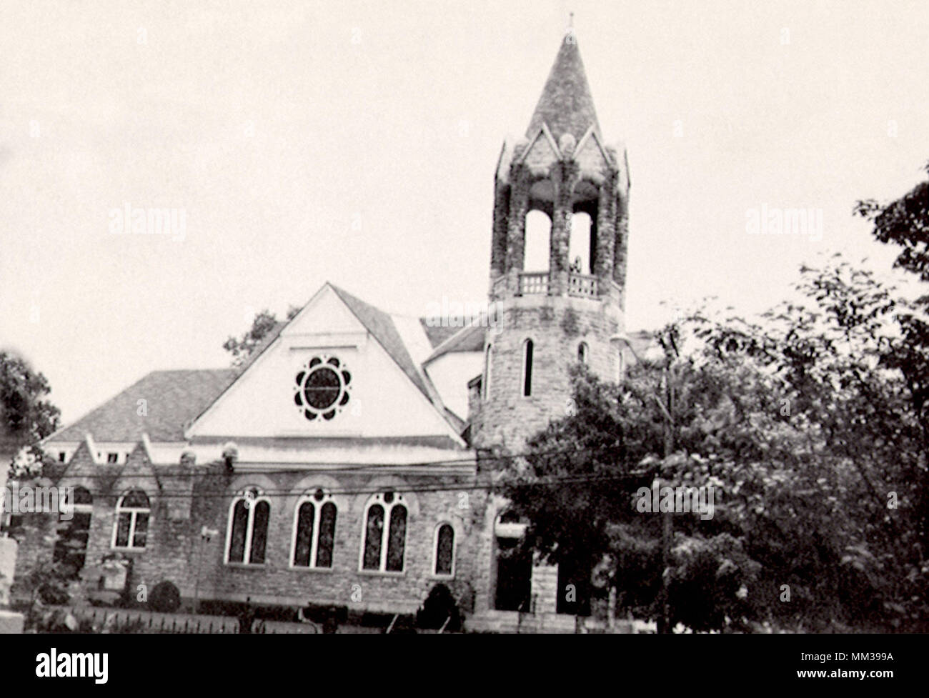First Baptist Church. Ballston Spa. 1960 Stock Photo Alamy