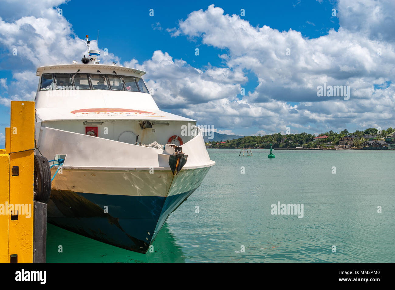 Apr 23,2018 Bohol island, Philippines : Oceanjet ferry anchorage at ...