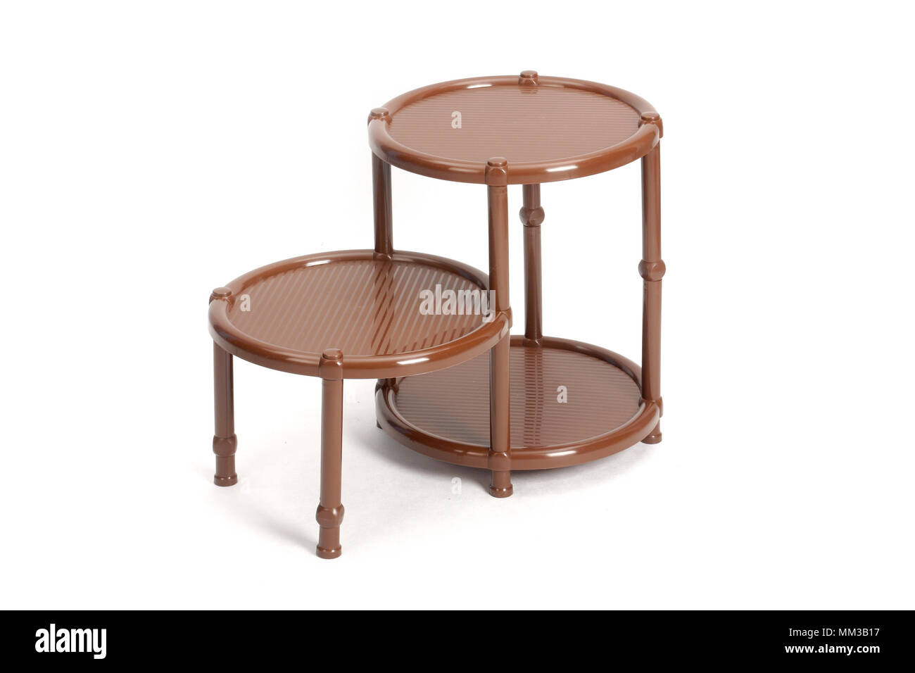 Plastic collapsible furniture. A convenient shelf for things. Furniture