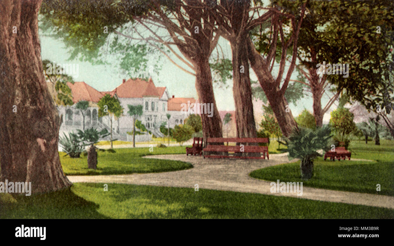 Park. Alameda. 1907 Stock Photo