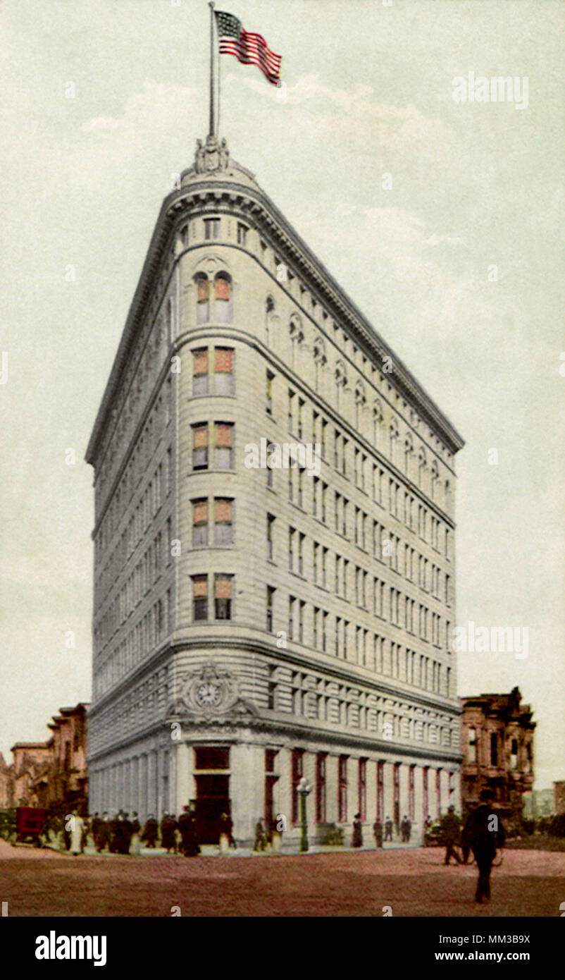 First National Bank. Oakland. 1911 Stock Photo