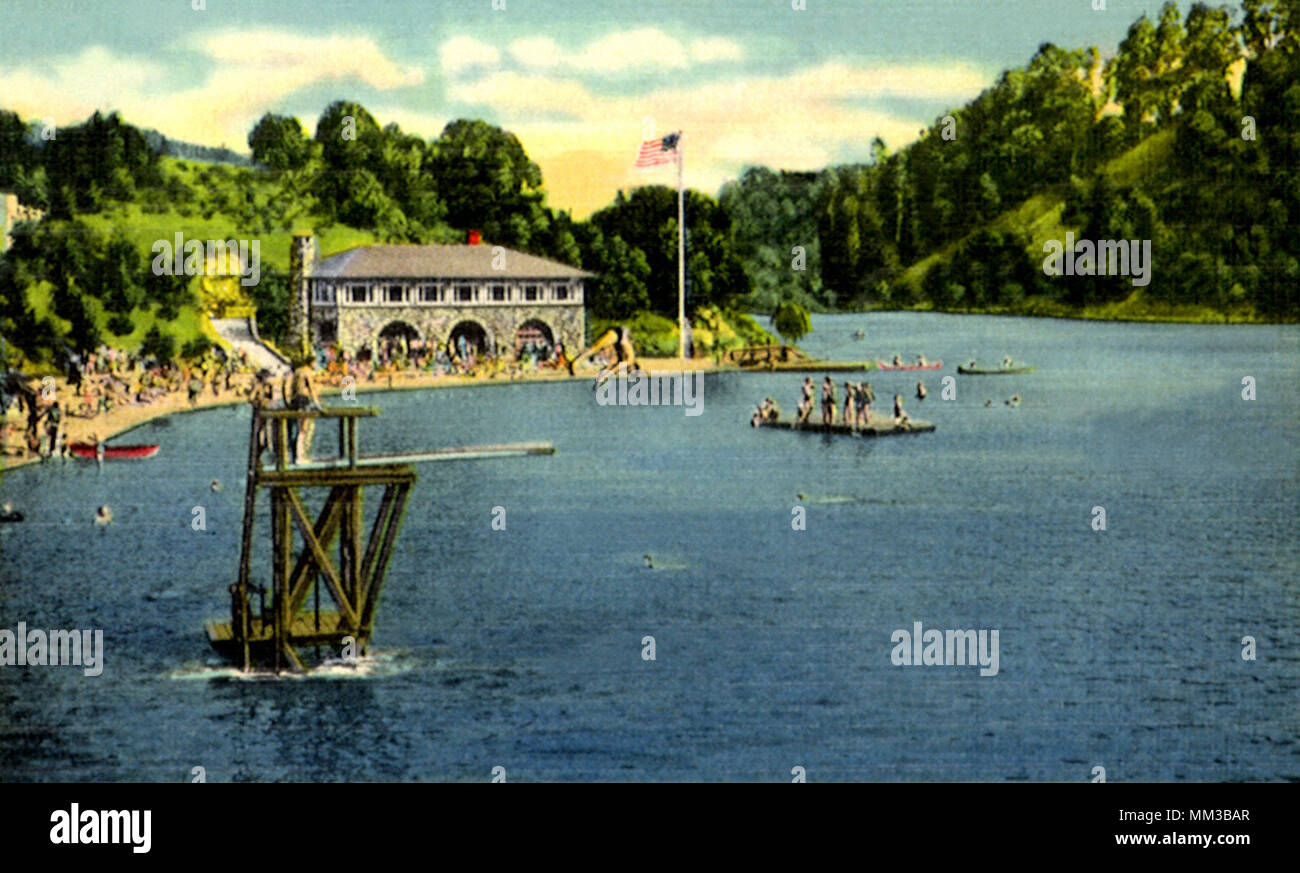Lake Temescal. Oakland. 1945 Stock Photo Alamy