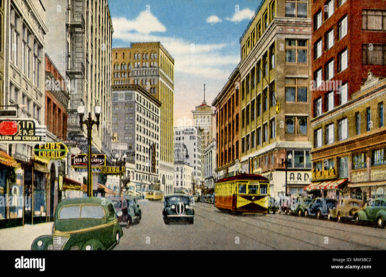 Telegraph Avenue. Oakland. 1945 Stock Photo Alamy