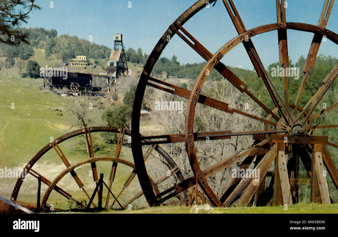 Wheels at Kennedy Mine. Jackson. 1960 Stock Photo