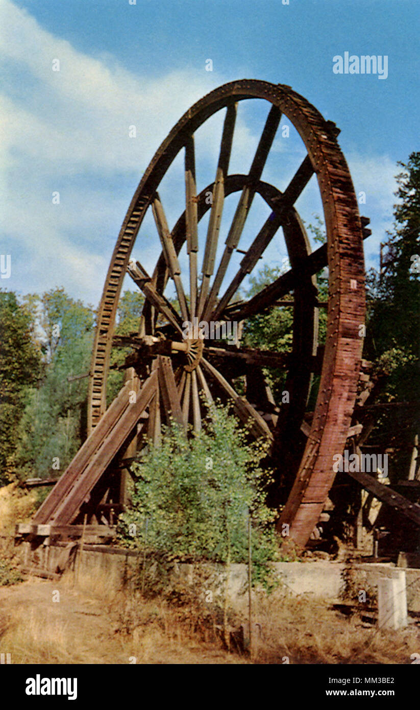 Wheel at Kennedy Mine. Jackson. 1960 Stock Photo