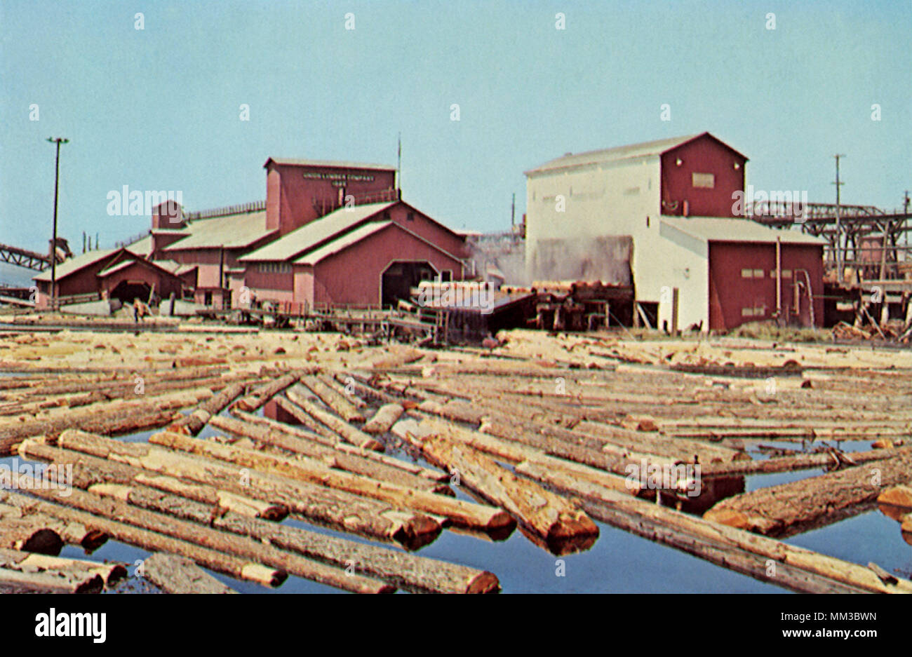 Union Lumber Sawmill. Fort Bragg. 1976 Stock Photo Alamy