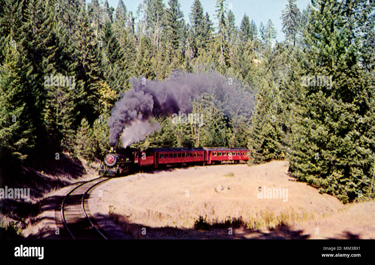 Skunk Railroad Line. Willits to Fort Bragg. 1965 Stock Photo - Alamy