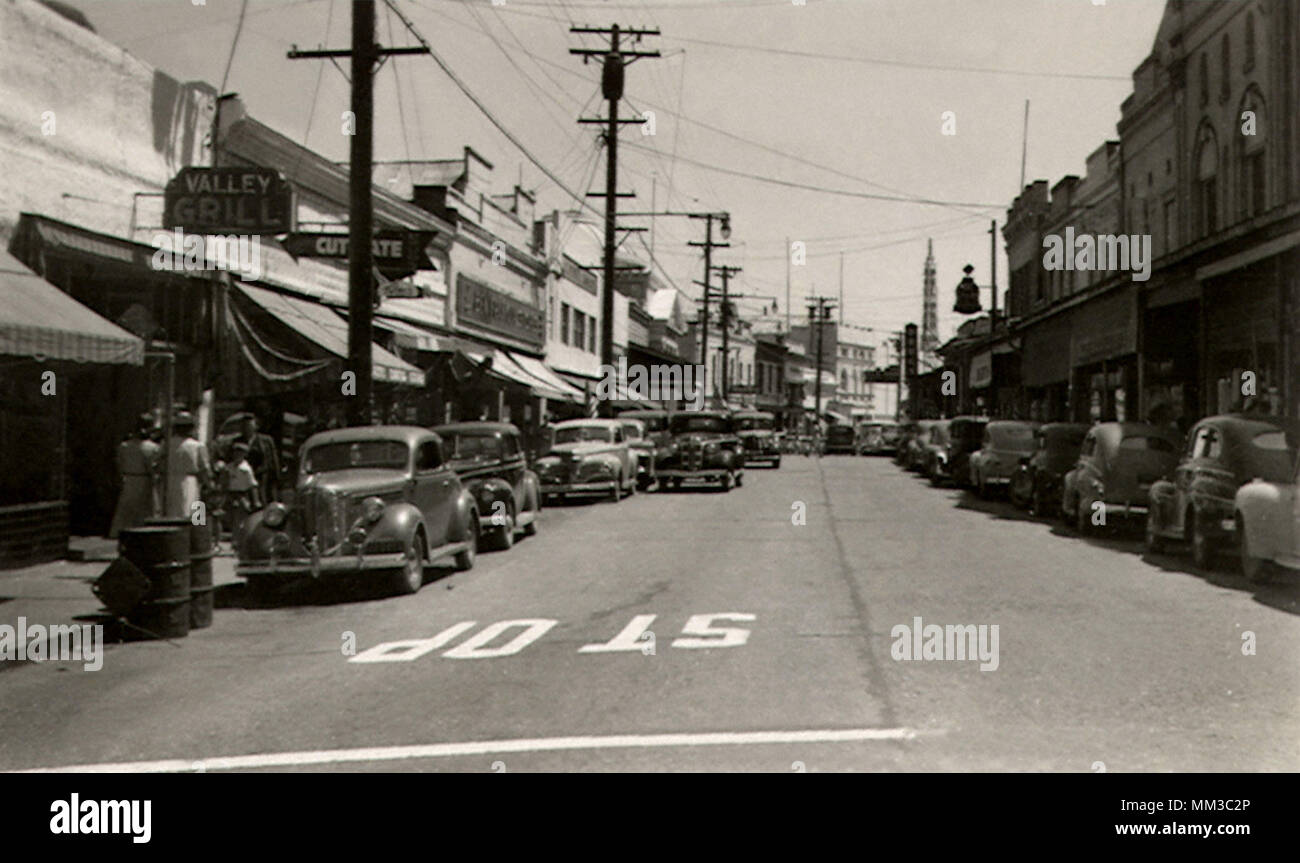 Mill Street. Grass Valley. 1948 Stock Photo Alamy