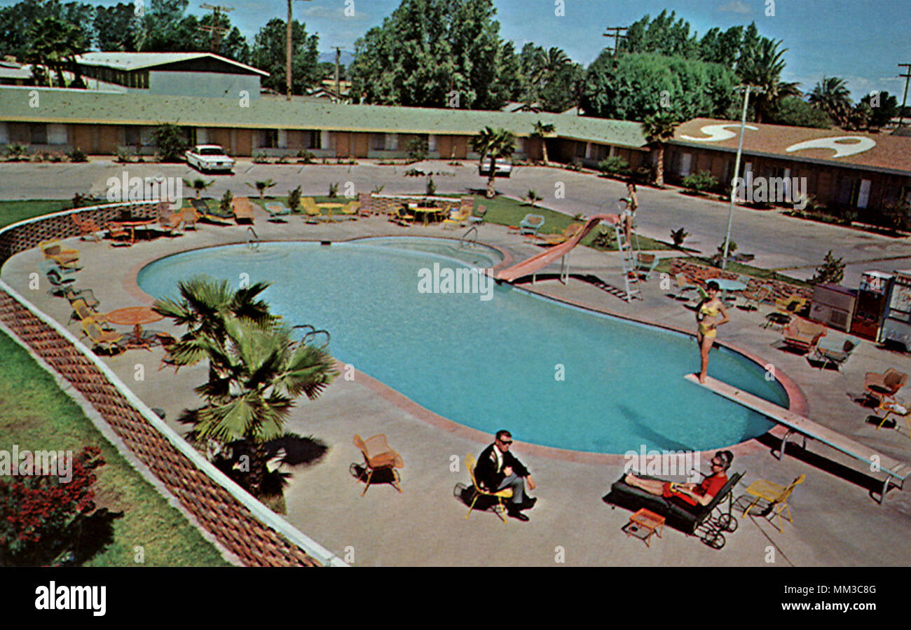 Sahara Motor Hotel. Blythe. 1965 Stock Photo