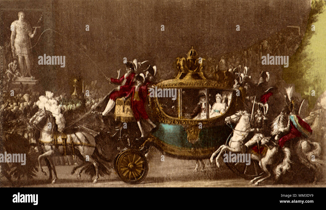 Marriage of Napoleon. Versailles. 1805 Stock Photo