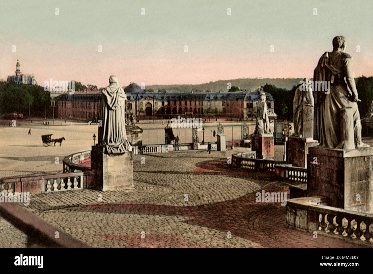 Statues of French Generals. Versailles. 1930 Stock Photo