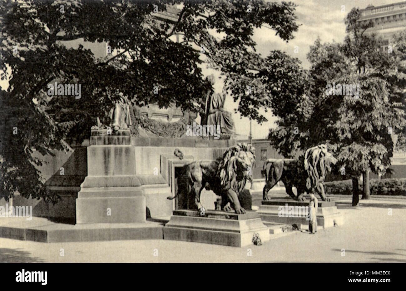 Tomb of the Unknown Soldier. Brussels. 1930 Stock Photo