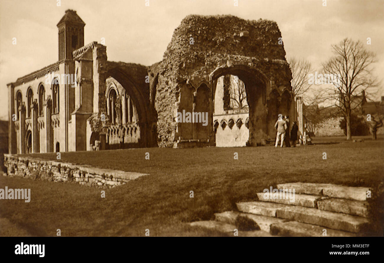 Lady Chapel. Glastonbury. 1930 Stock Photo