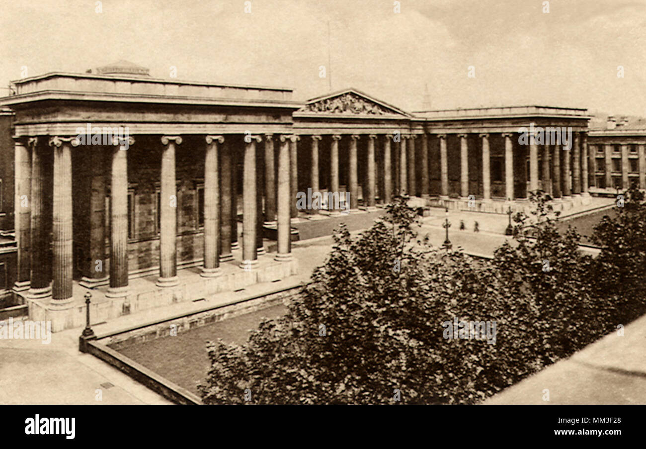 British Museum. London. 1921 Stock Photo