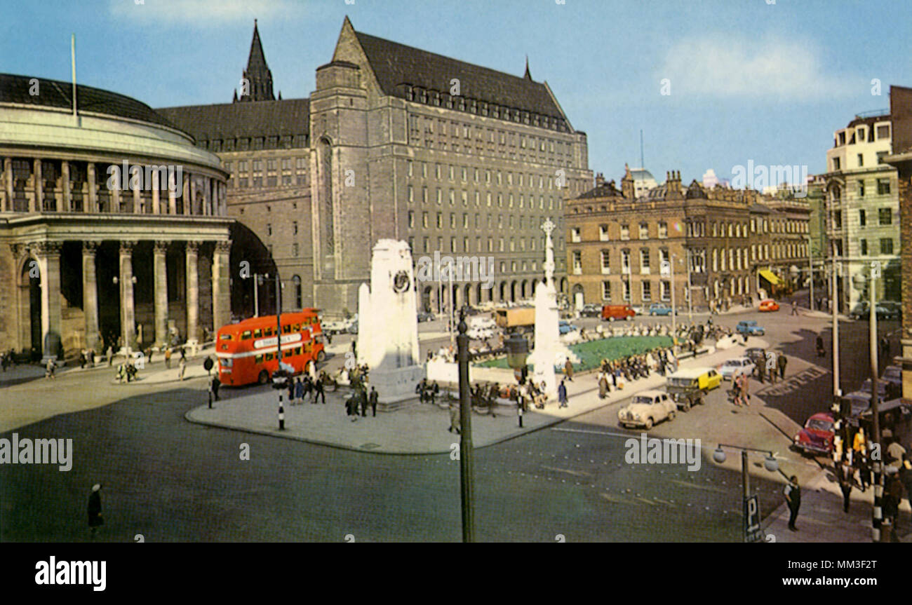 St. Peter's Square. Manchester. 1960 Stock Photo