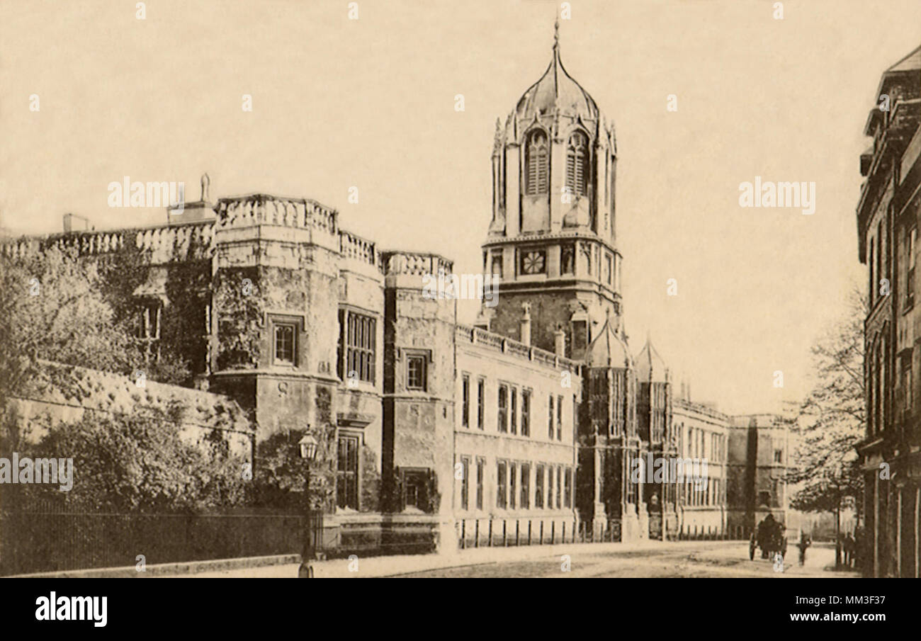 Christ College. Oxford. 1910 Stock Photo