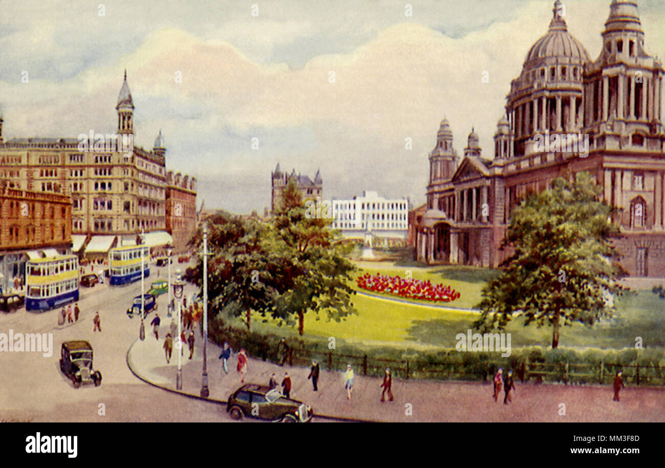 Donegall Square. Belfast. 1940 Stock Photo Alamy