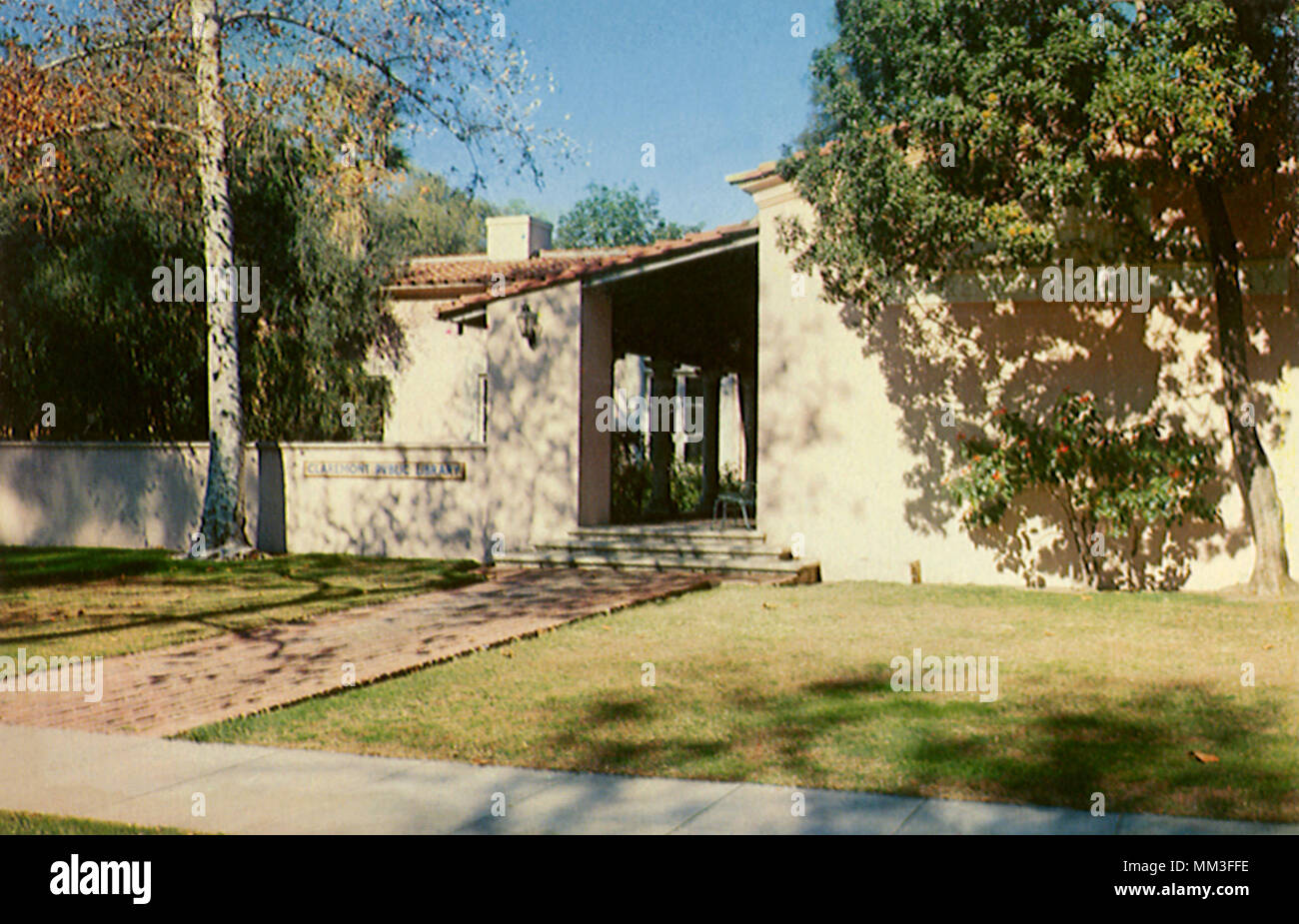 Public Library. Claremont. 1960 Stock Photo Alamy