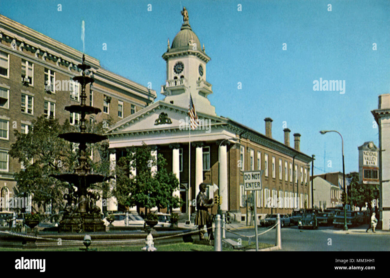 Center Square. Chambersburg. 1960 Stock Photo Alamy