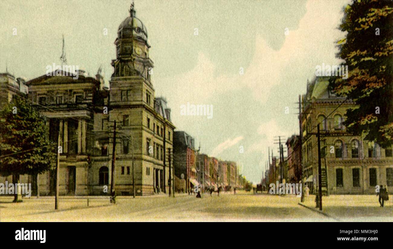 State Street. Erie. 1908 Stock Photo