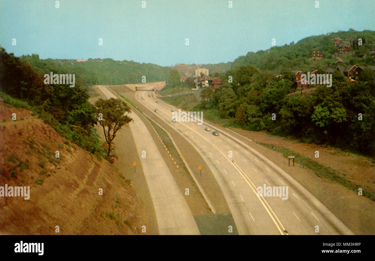 Penn-Lincoln Parkway. Pittsburgh. 1960 Stock Photo