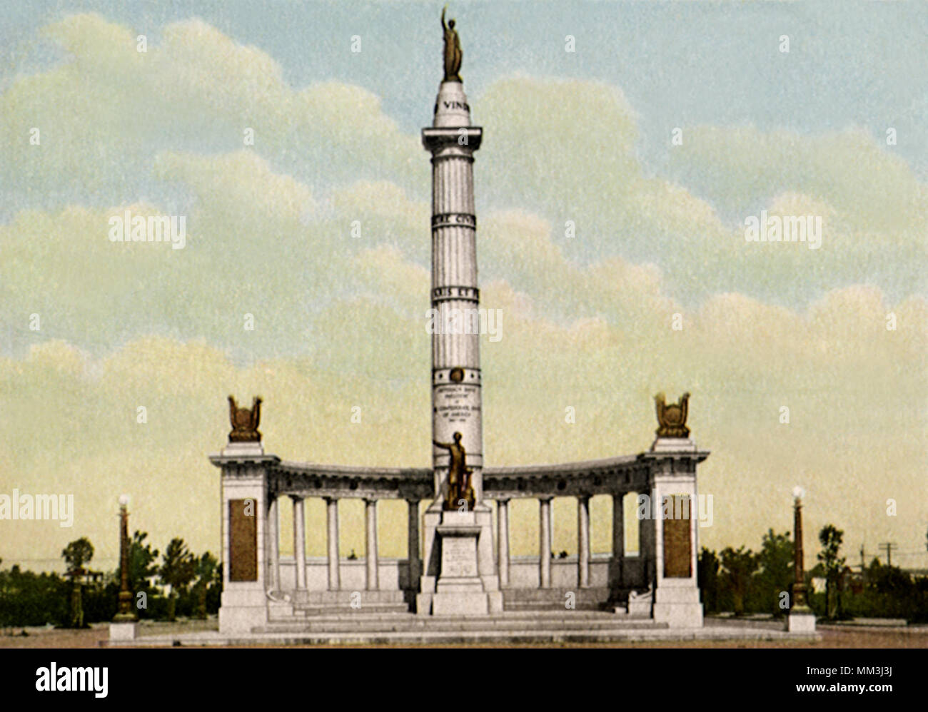 Jefferson Davis Memorial. Richmond. 1910 Stock Photo