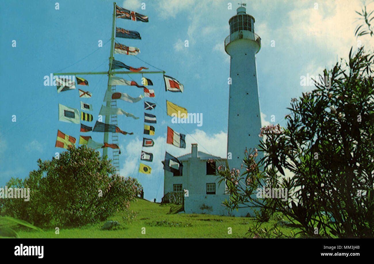 Gibbs Hill Light. Bermuda. 1969 Stock Photo