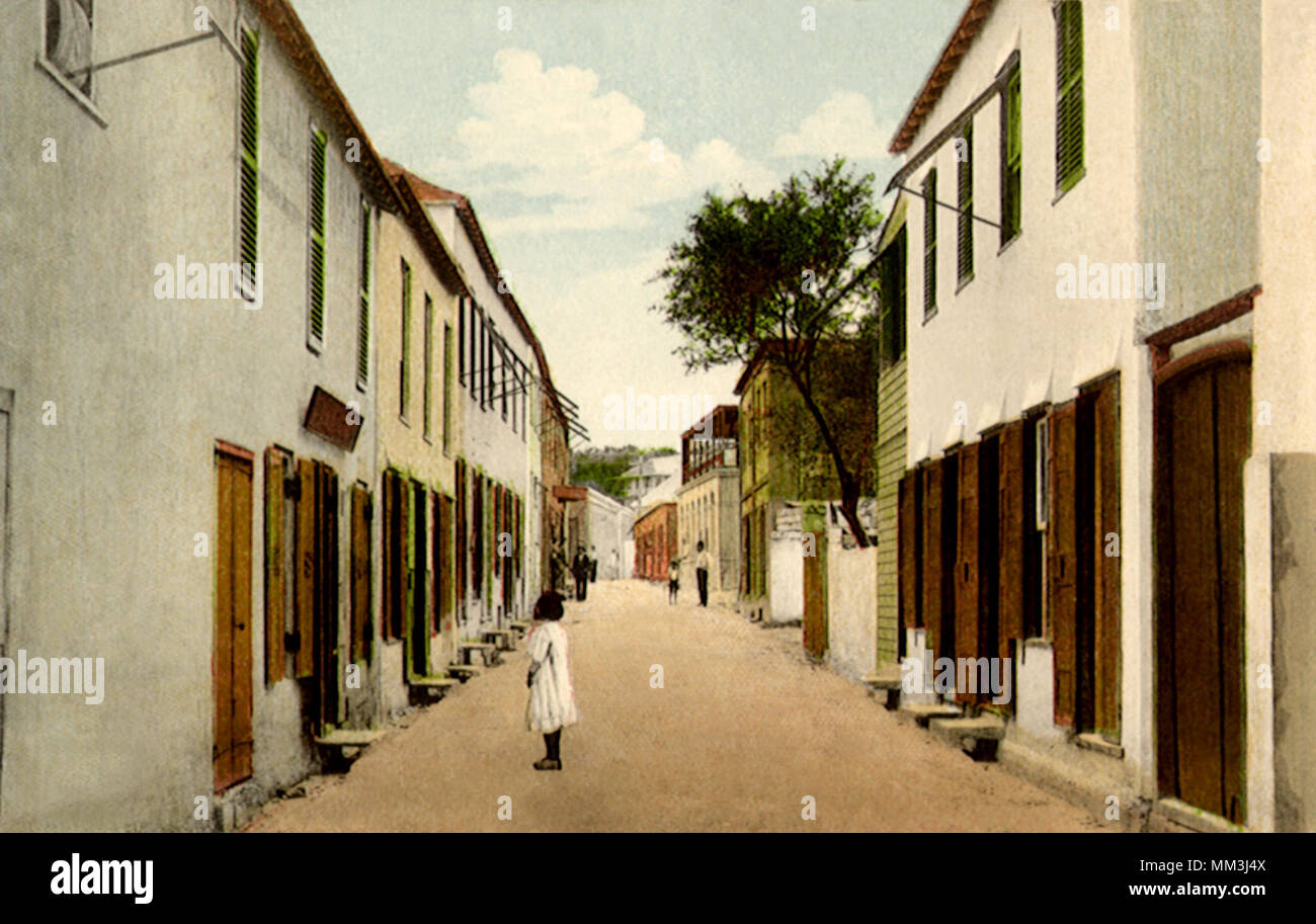 Water Street. Saint Georges. 1911 Stock Photo
