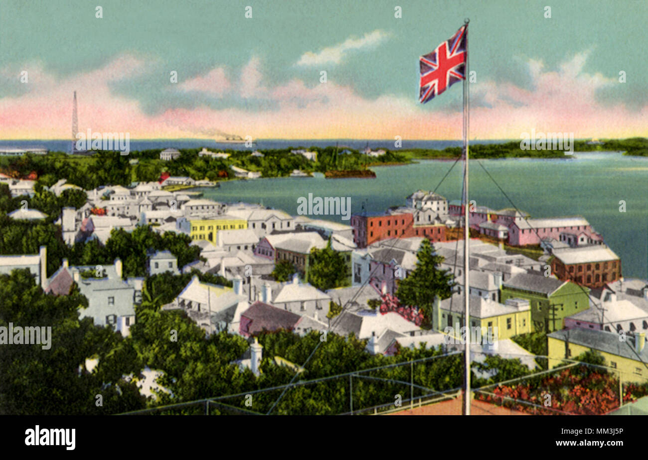 View of Saint Georges. Bermuda. 1910 Stock Photo