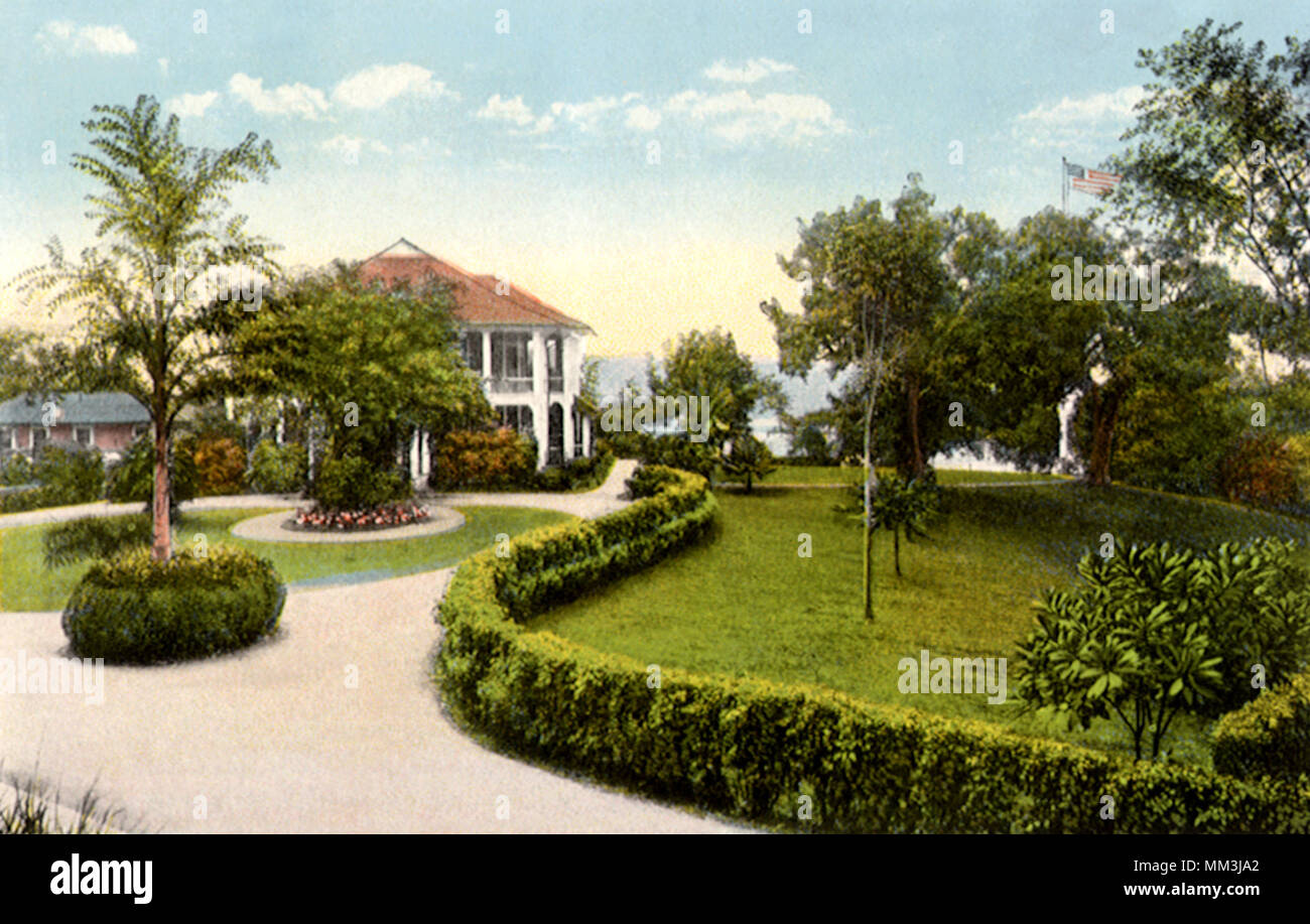 Governors Residence. Ancon. 1920 Stock Photo