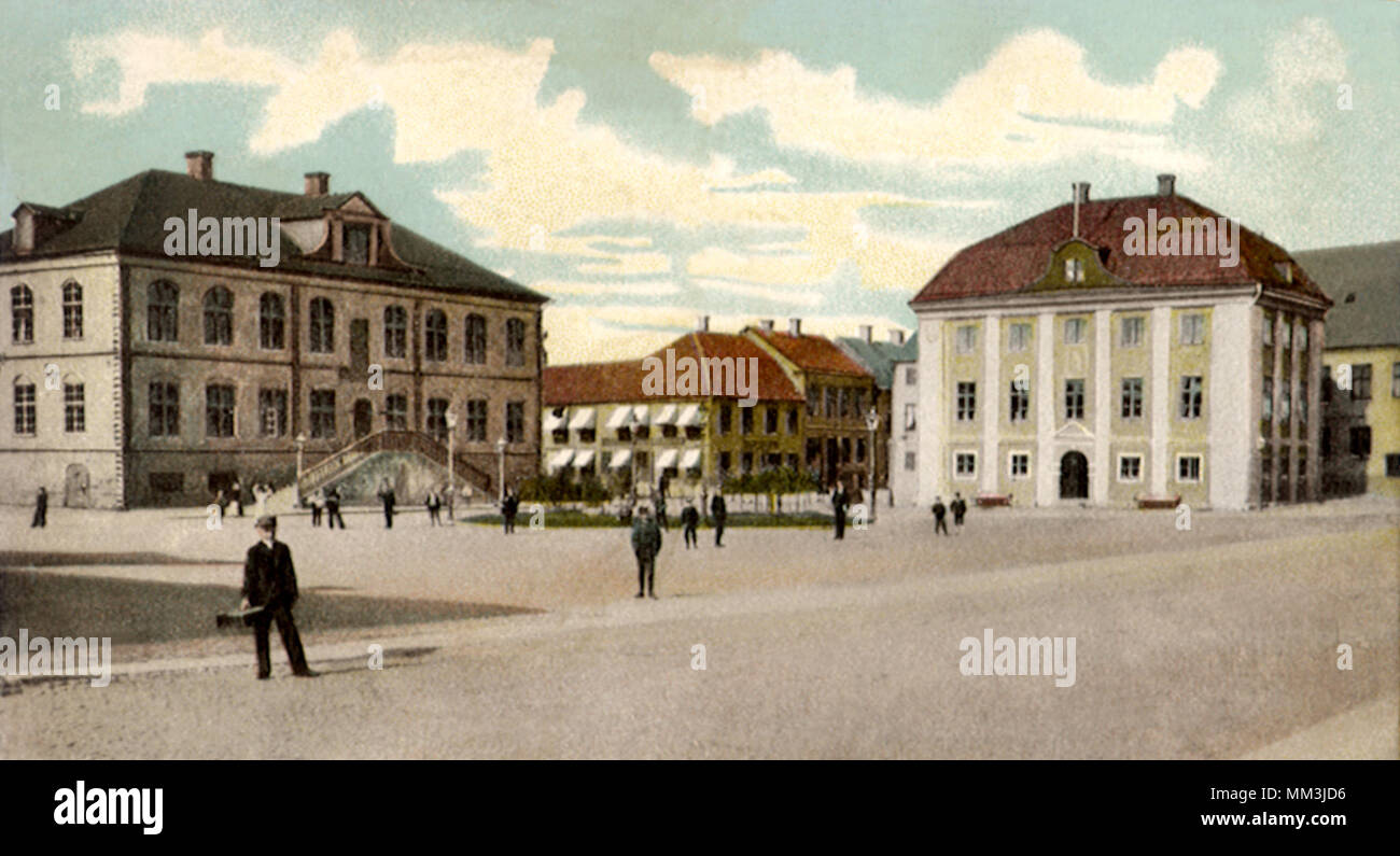 City Hall. Jönköping. 1910 Stock Photo