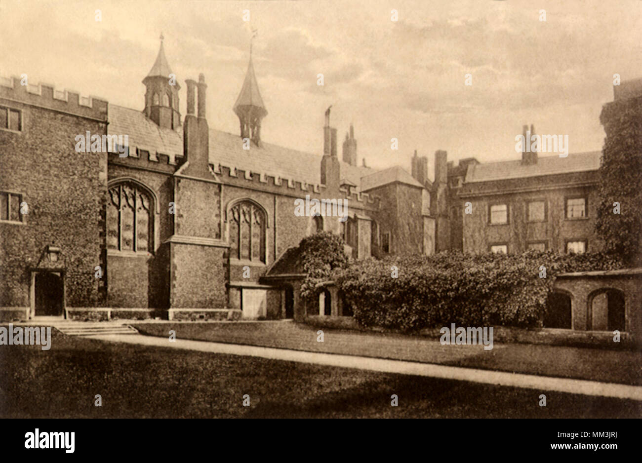 Queen's College. Cambridge. 1910 Stock Photo