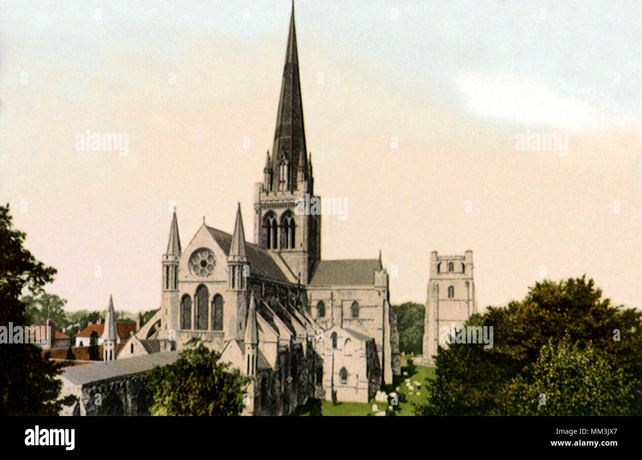 Chichester Cathedral. Chichester. 1910 Stock Photo Alamy