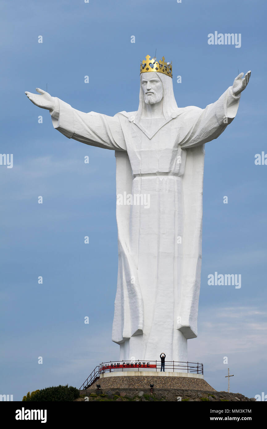 Pomnik Chrystusa Krola (Monument of Christ the King) in Swiebodzin, Poland. May 2nd 2018, is the