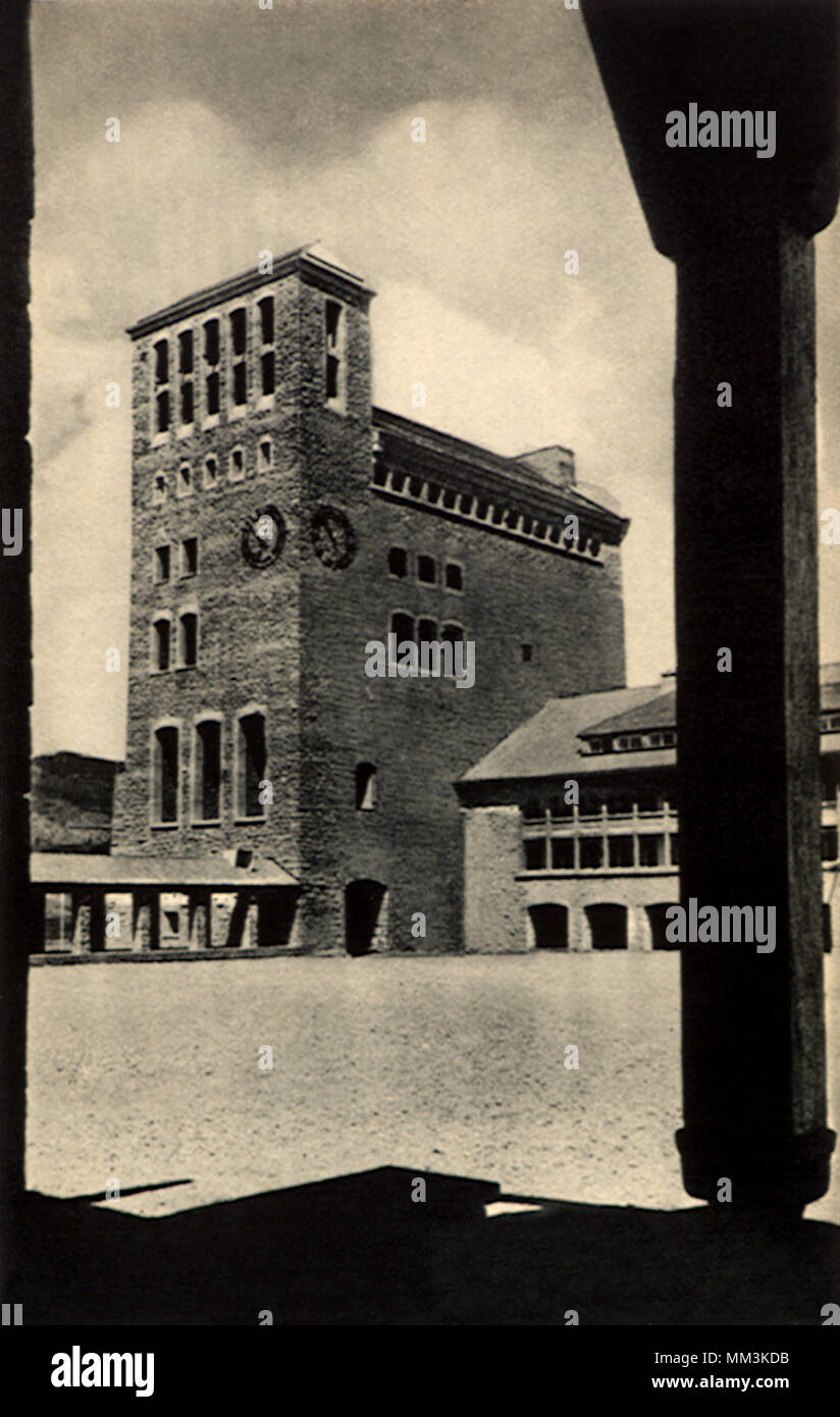 Metal Castle Inner Court. Sonthofen. 1930 Stock Photo
