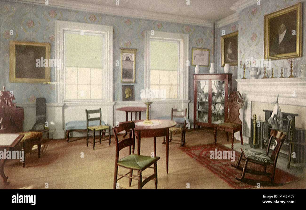 Tea Room, Washington's Headquarters. Mount Vernon. 1910 Stock Photo Alamy