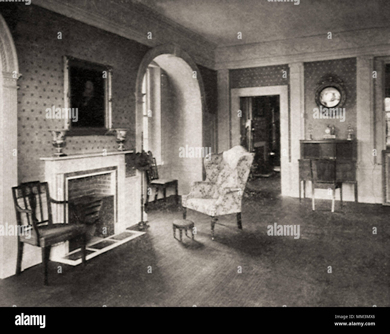 19th Century Room. Petersburg. 1800 Stock Photo