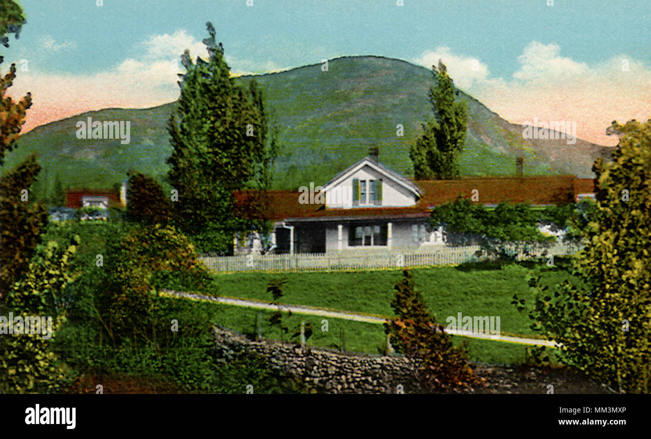 Stevenson Cottage. Saranac Lake. 1930 Stock Photo