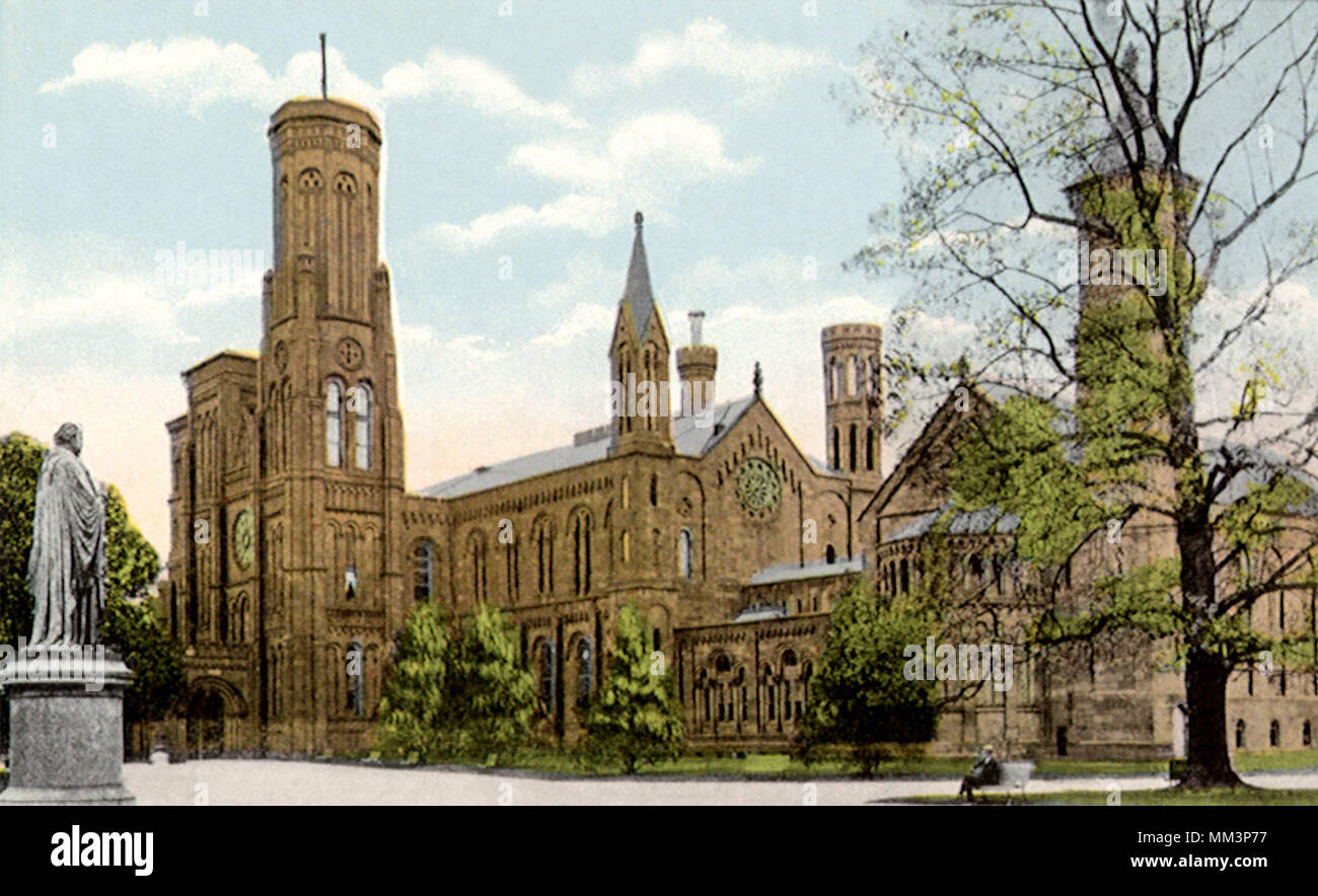 Smithsonian Institution. Washington DC. 1920 Stock Photo