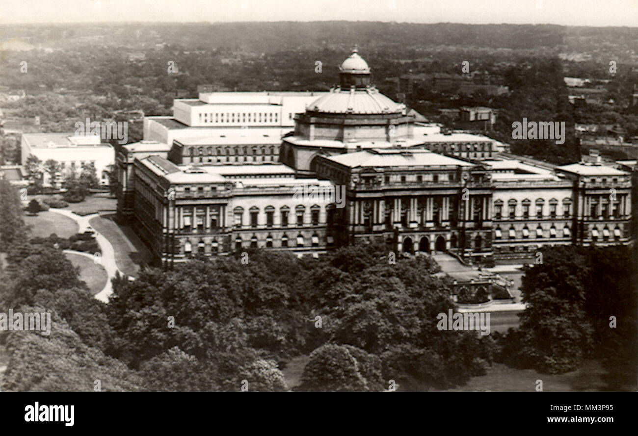 Library of Congress. Washington DC. 1935 Stock Photo