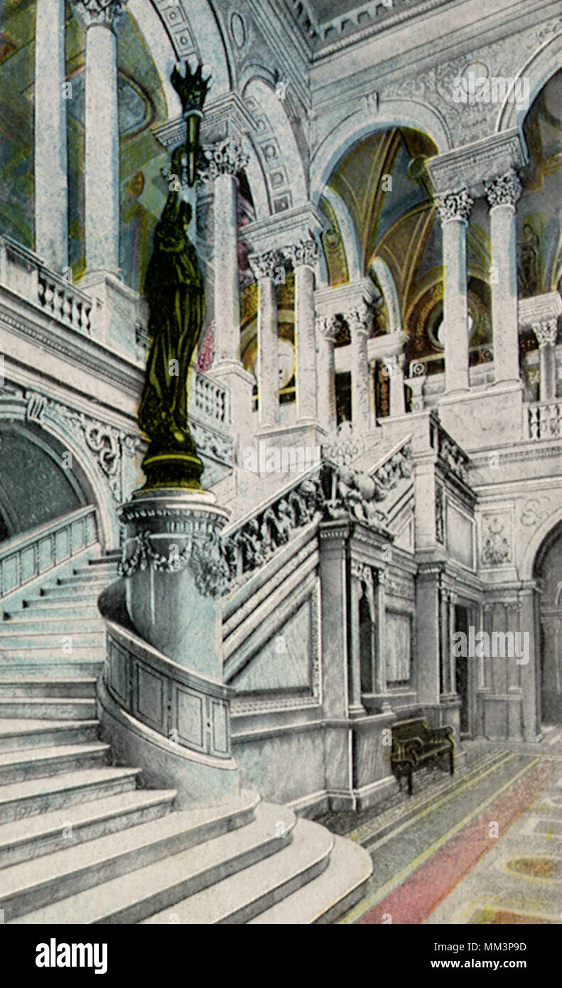 Library of Congress. Washington DC. 1920 Stock Photo