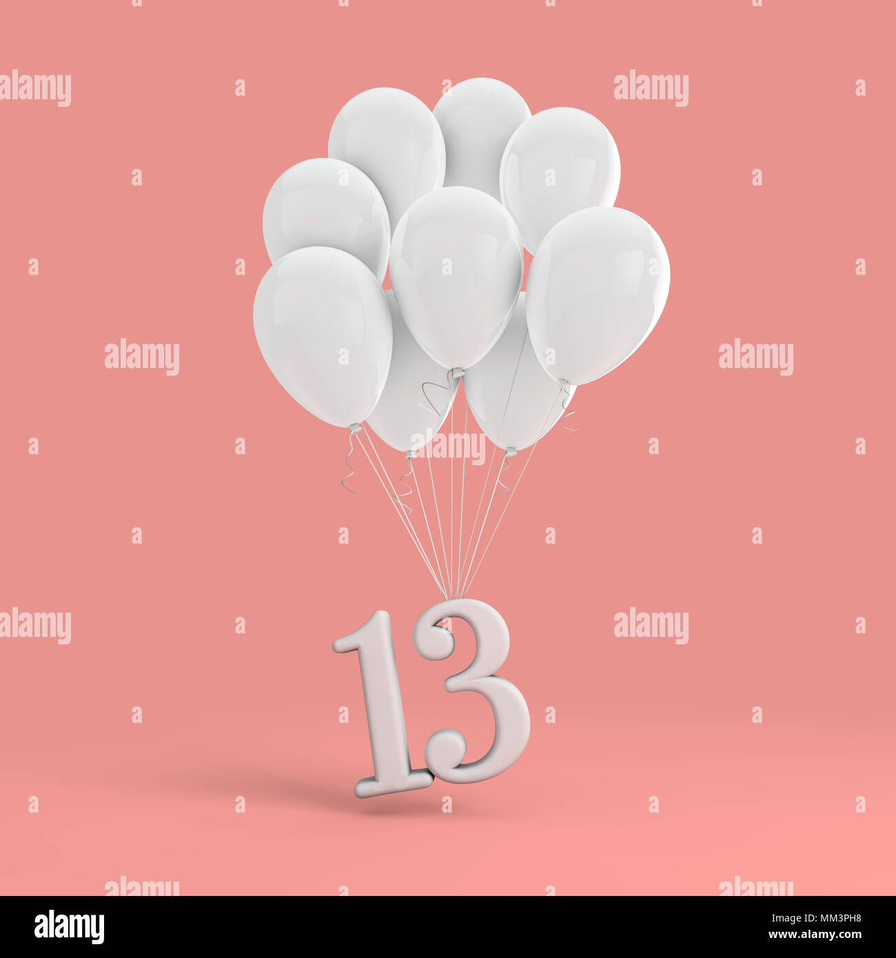 number 13 balloons