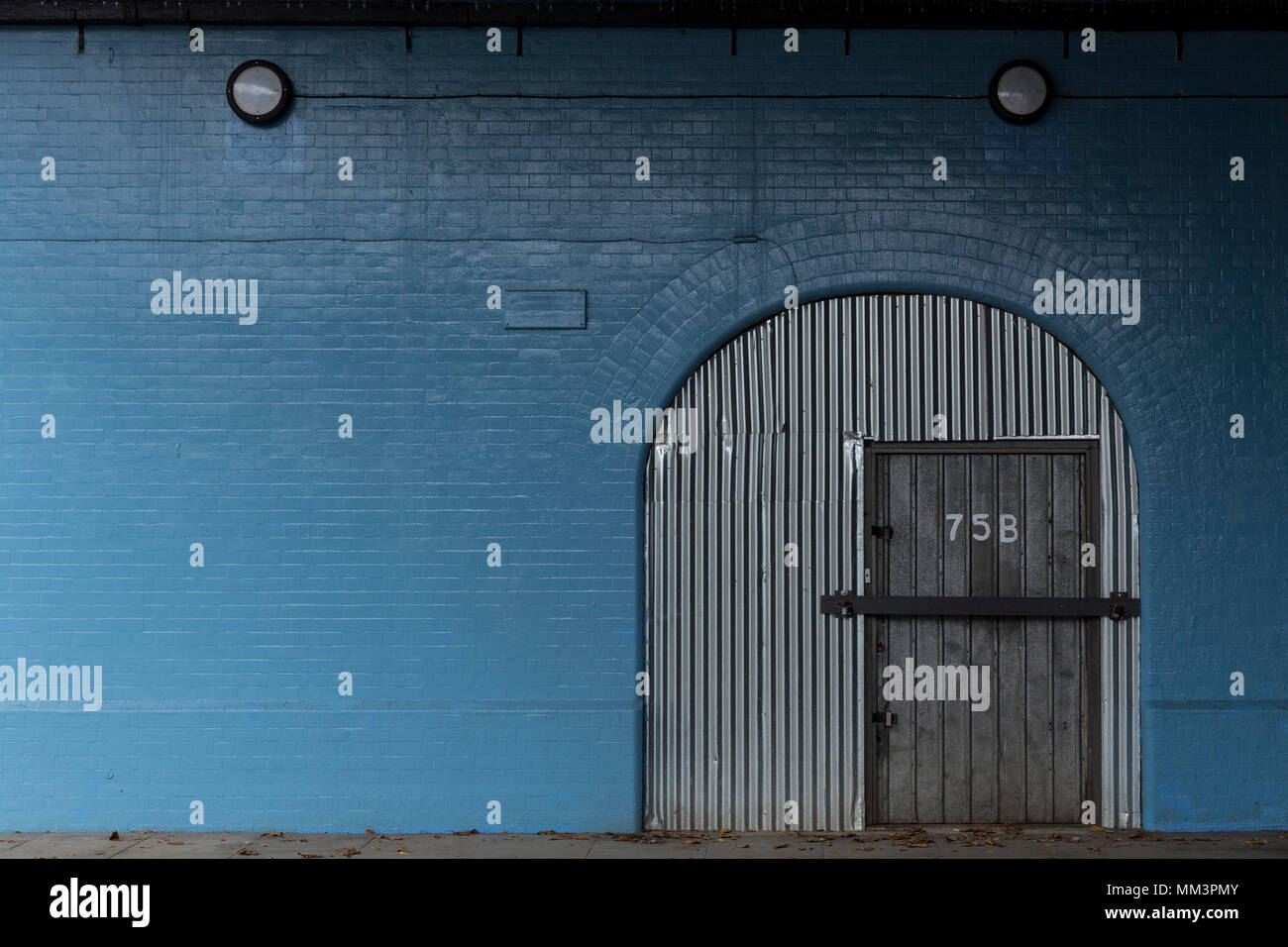 Blue wall, London, UK Stock Photo - Alamy
