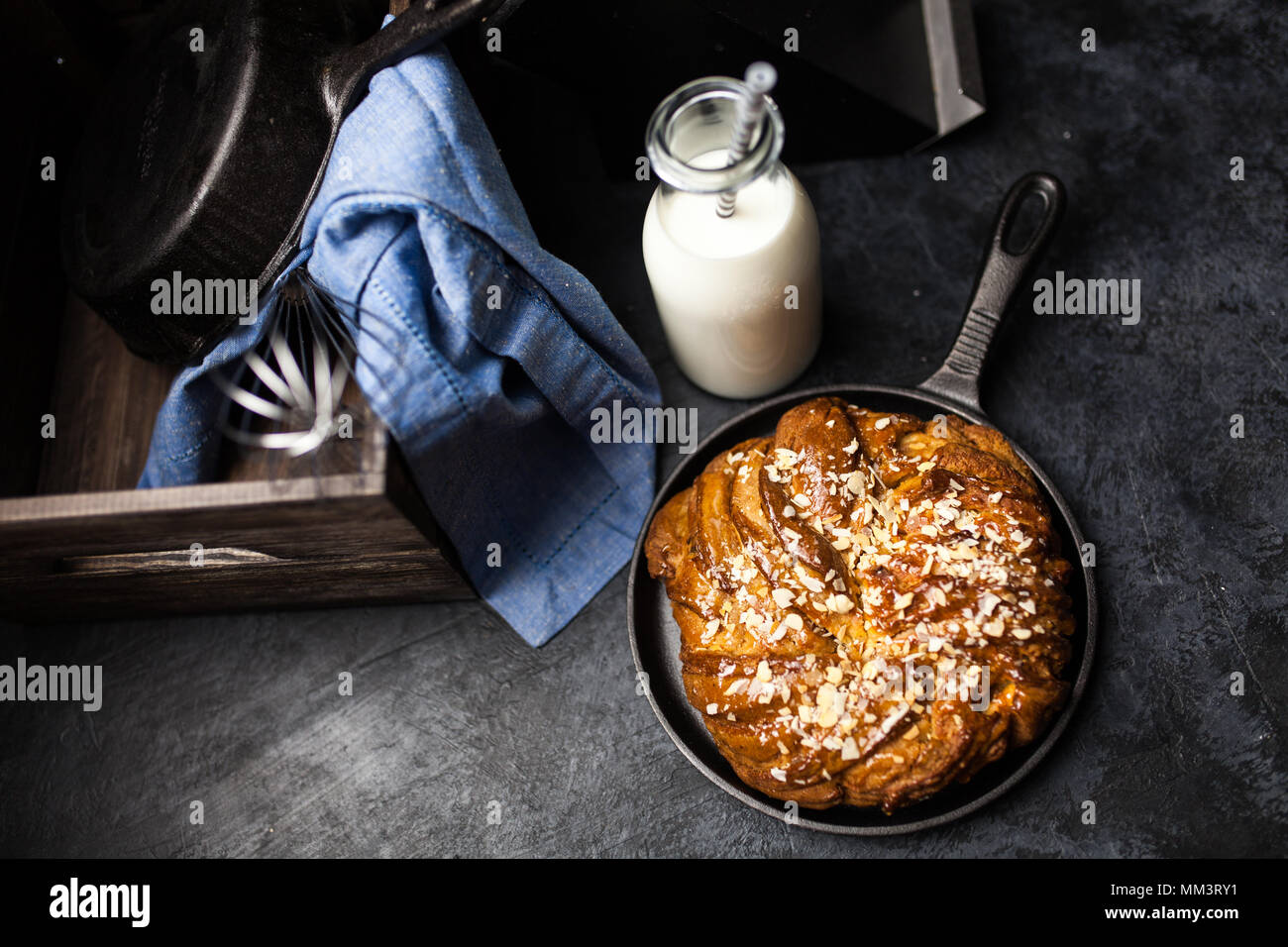 Sweet maple syrup bread Stock Photo Alamy