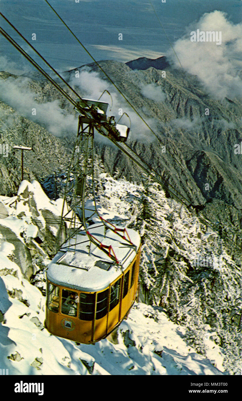 Aerial Tramway. Palm Springs. 1965 Stock Photo