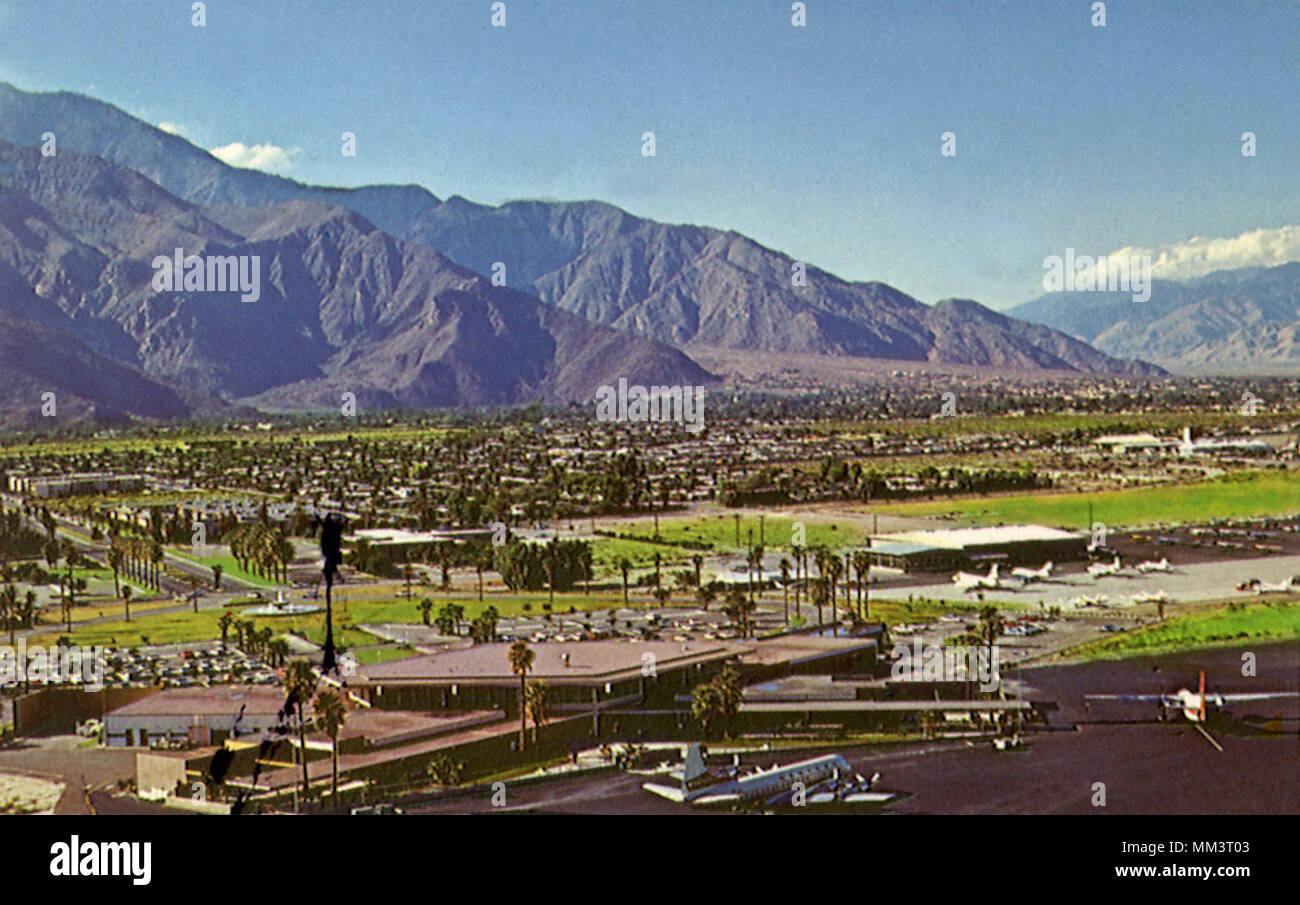 Palm Springs Municipal Airport. 1969 Stock Photo