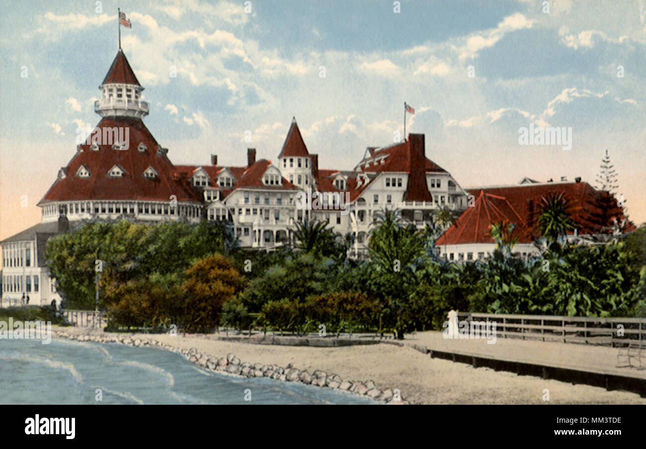 Hotel Del Coronado. Coronado. 1910 Stock Photo