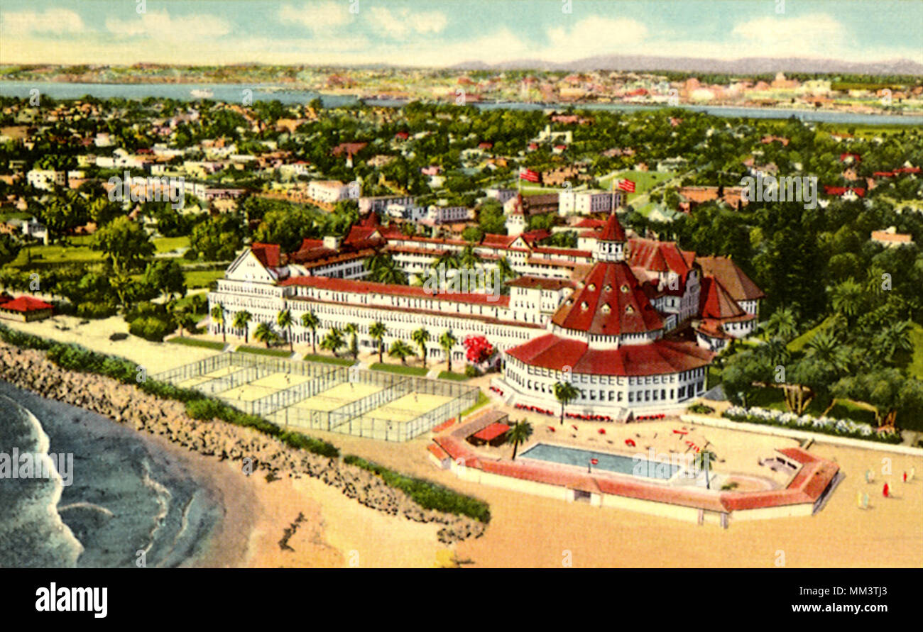 Hotel del Coronado. Coronado. 1940 Stock Photo