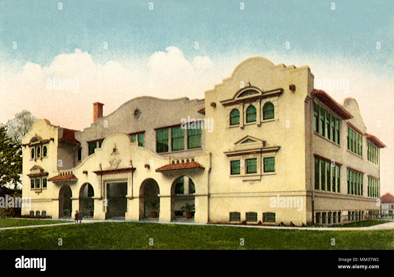 Horace Mann School. San Jose. 1910 Stock Photo