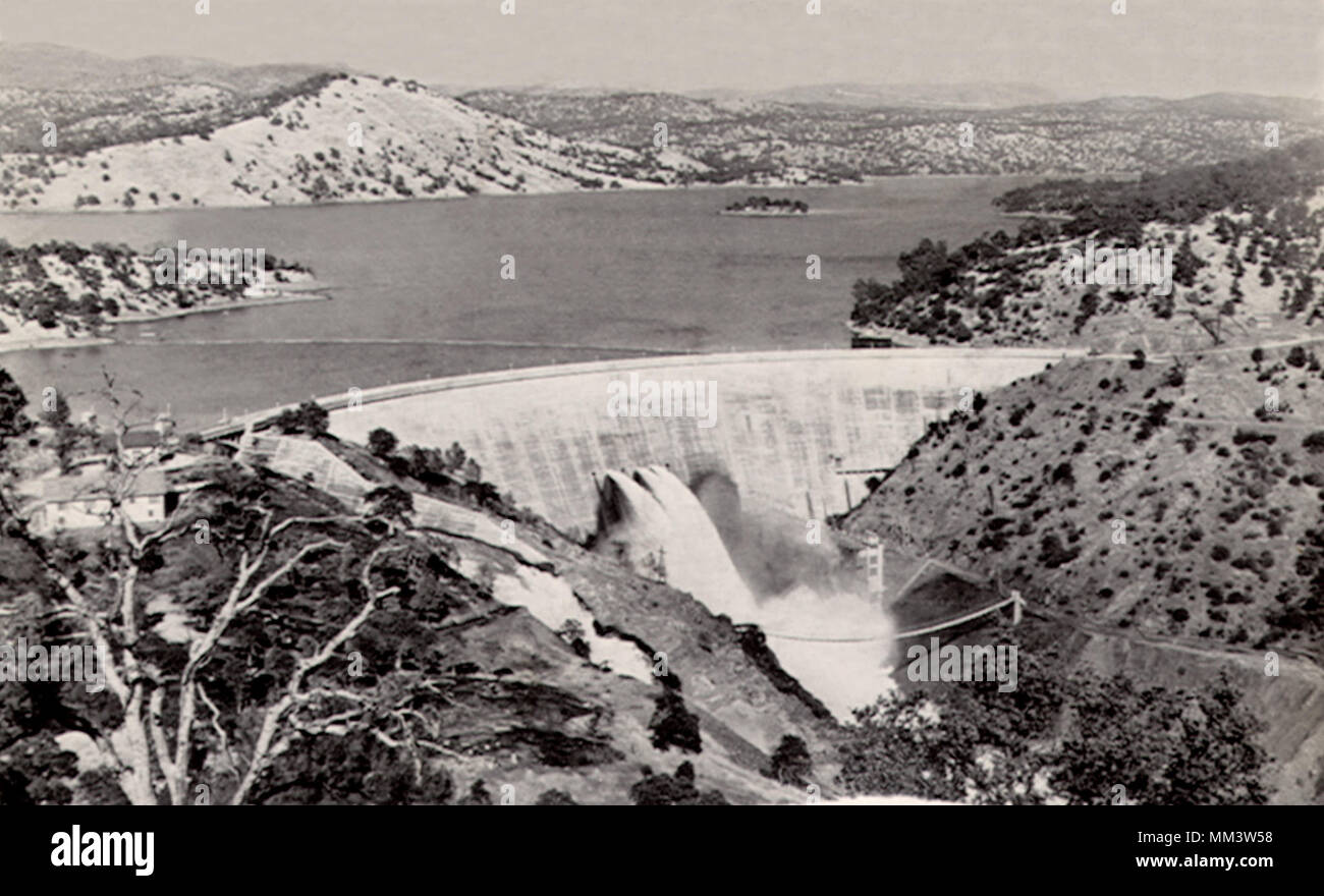 Don Pedro Dam. Modesto. 1935 Stock Photo